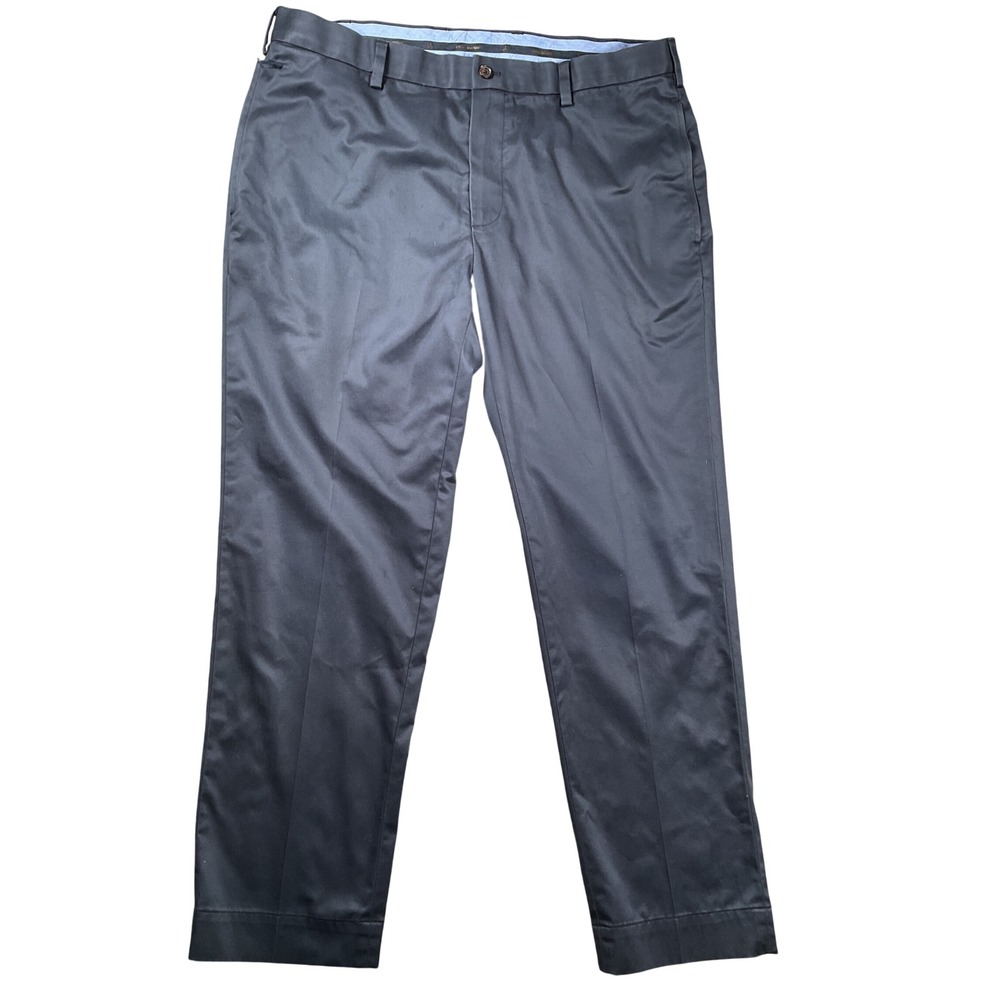 Brooks Brothers Advantage Chino Mens 38x30 Navy Blue Lightweight Stretch Regular